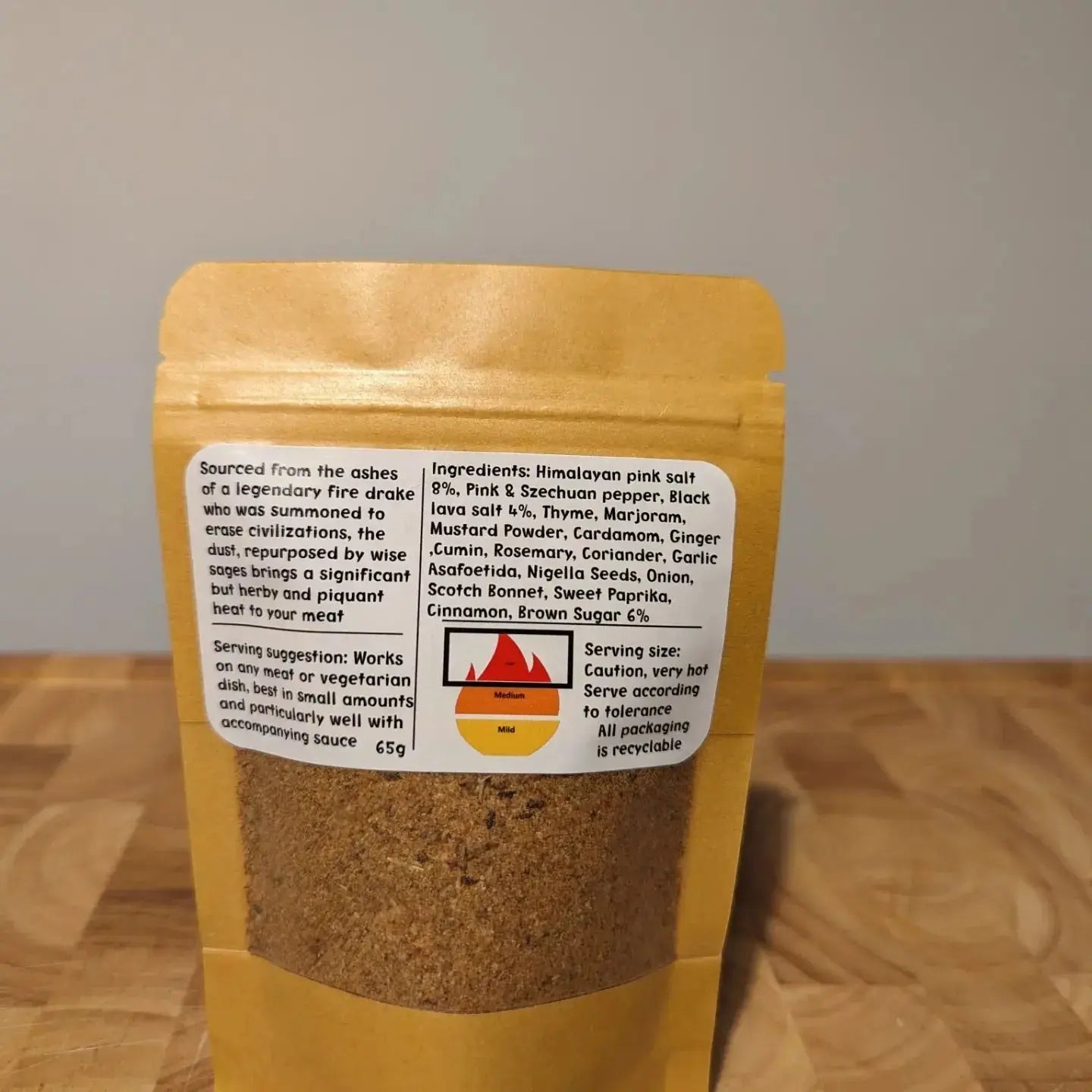 Dragon Dust - Seasoning Pack For Spice Lovers, Piquant and Dry Heat