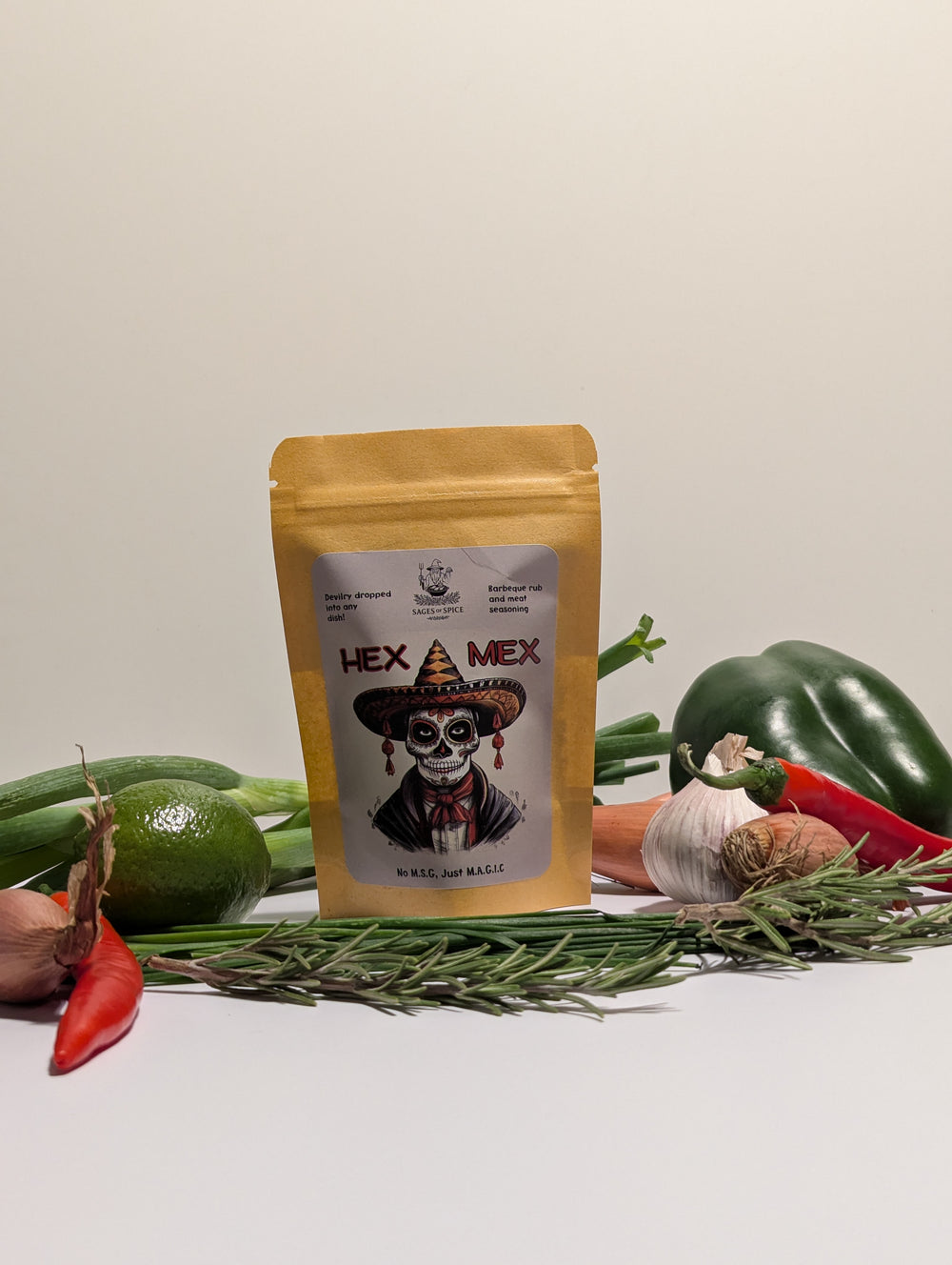 Hex Mex - Seasoning Pack for Chicken and Pork, Smoky Spicy Mexican Jamboree