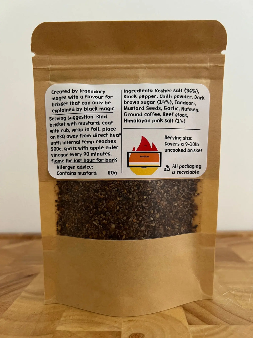 Black Mage Brisket Potion Bottle - Seasoning Bottle For Brisket And Beef, Meaty and Peppery Perfect For The Long Night