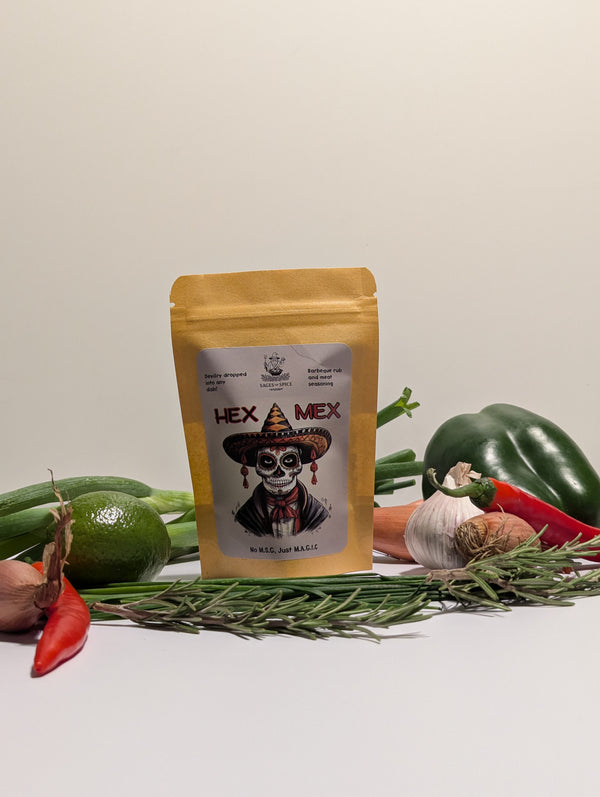 Hex Mex - Seasoning Pack for Chicken and Pork, Smoky Spicy Mexican Jamboree