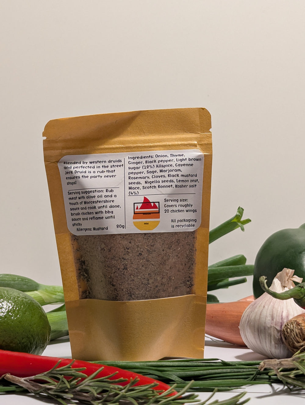 Jerk Druid - Seasoning Pack For Good Times, Tangy & Herby With A Kick