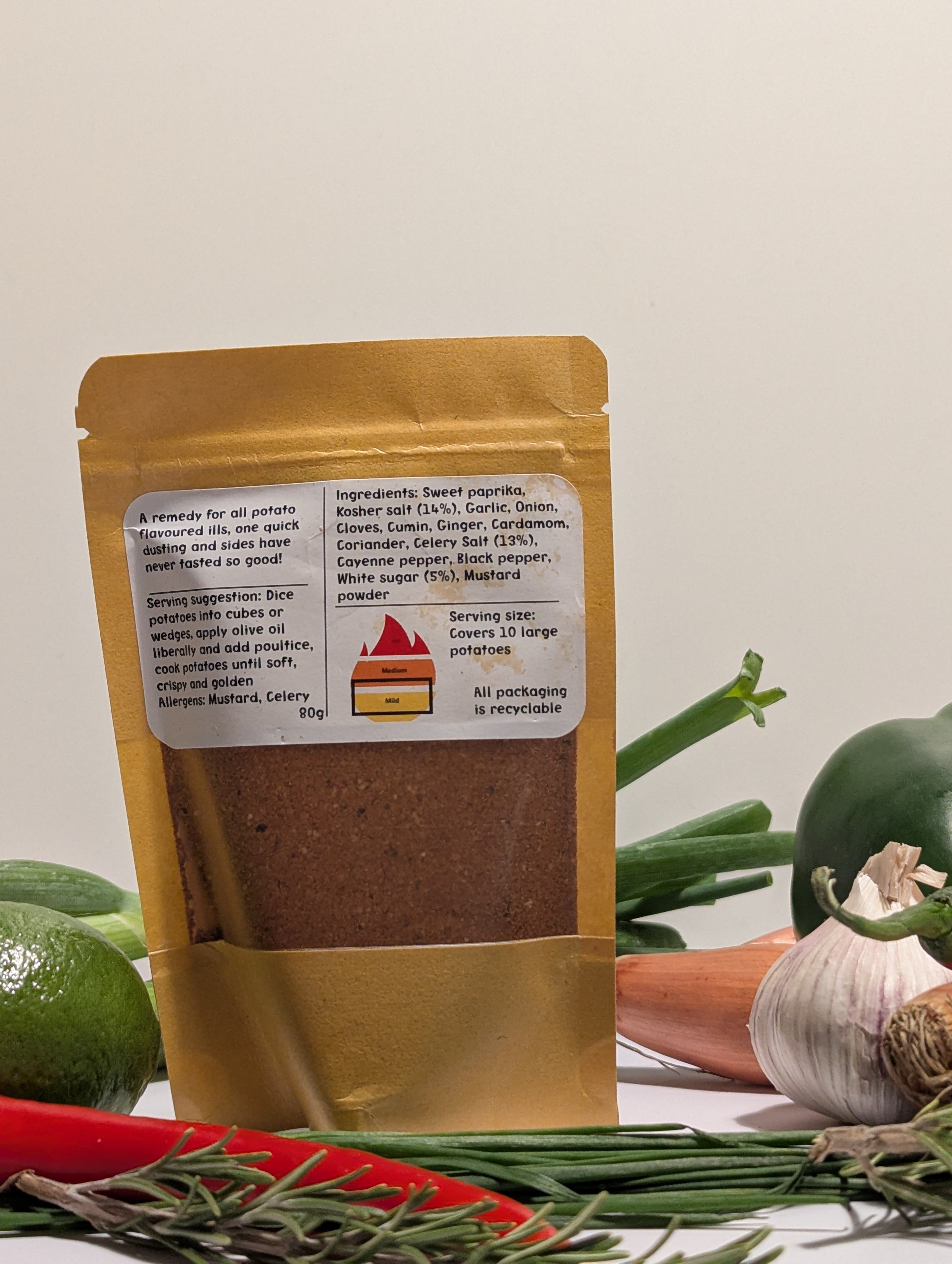 Potato Poultice - Seasoning Pack For Potatoes, Wedge Style Seasoning
